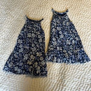 Vineyard Vines Blue Floral Twin Dresses
